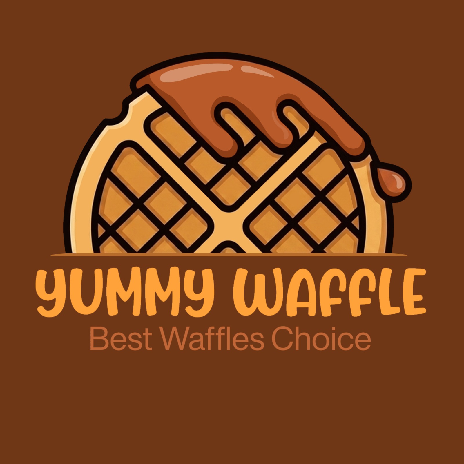 Yummy Waffle Logo